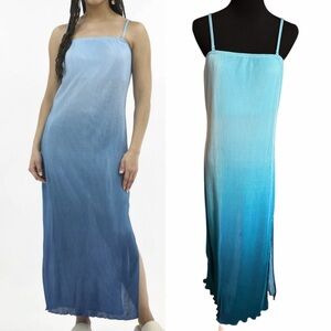 No Boundaries Blue Ombre Maxi Tube Dress